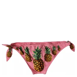 Pink Pineapple Swimsuit Bikini Bottom Swimwear