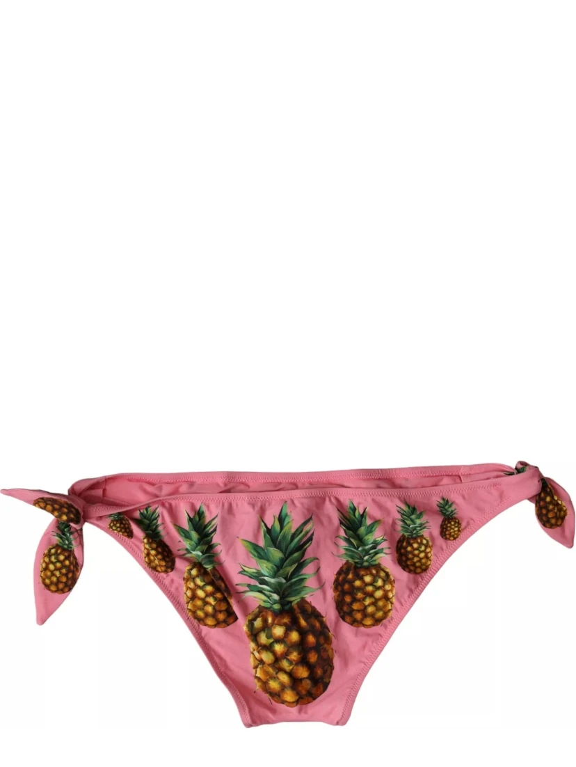 Pink Pineapple Swimsuit Bikini Bottom Swimwear