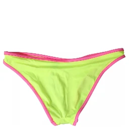 Yellow Pink Nylon Swimwear Bottom Beachwear Bikini