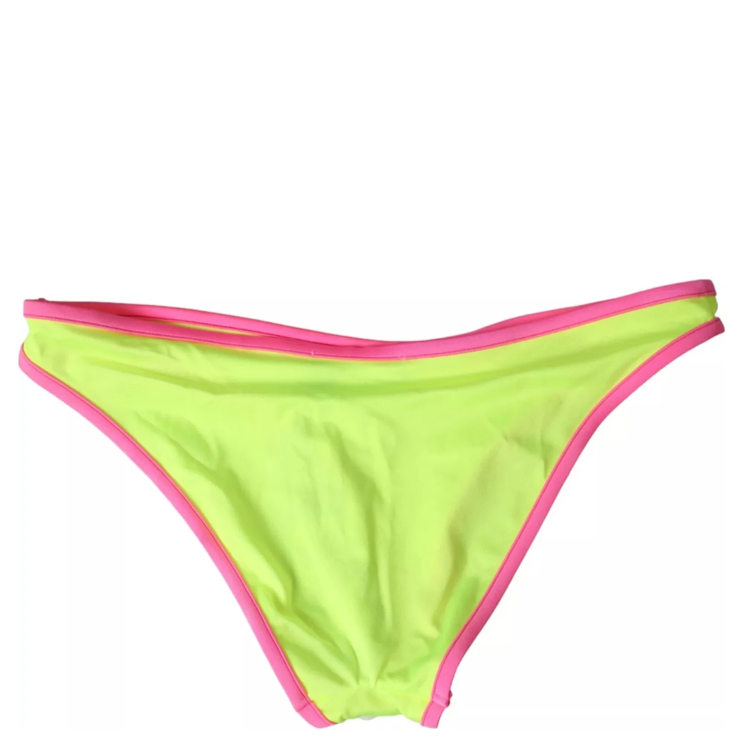 Yellow Pink Nylon Swimwear Bottom Beachwear Bikini