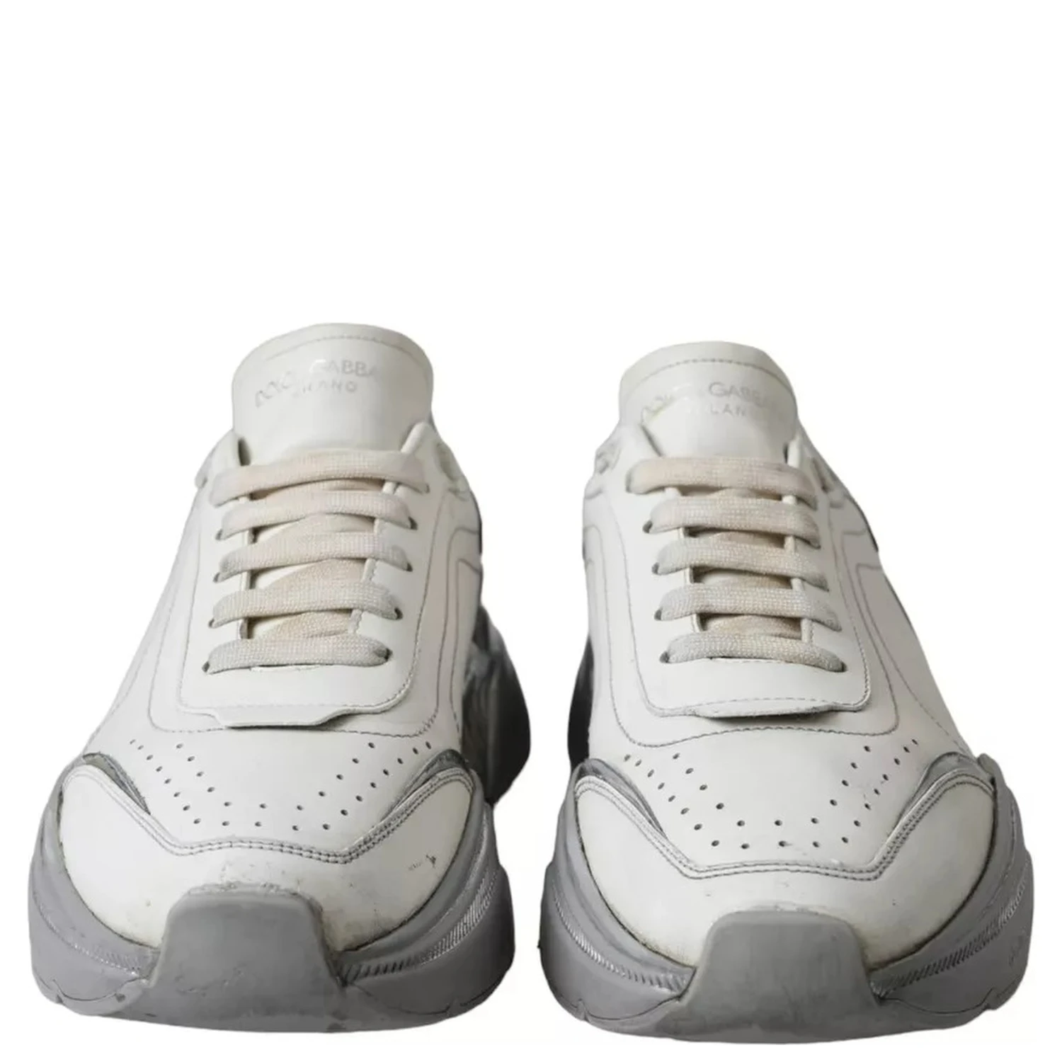 White Silver Daymaster Low Top Sneakers Shoes