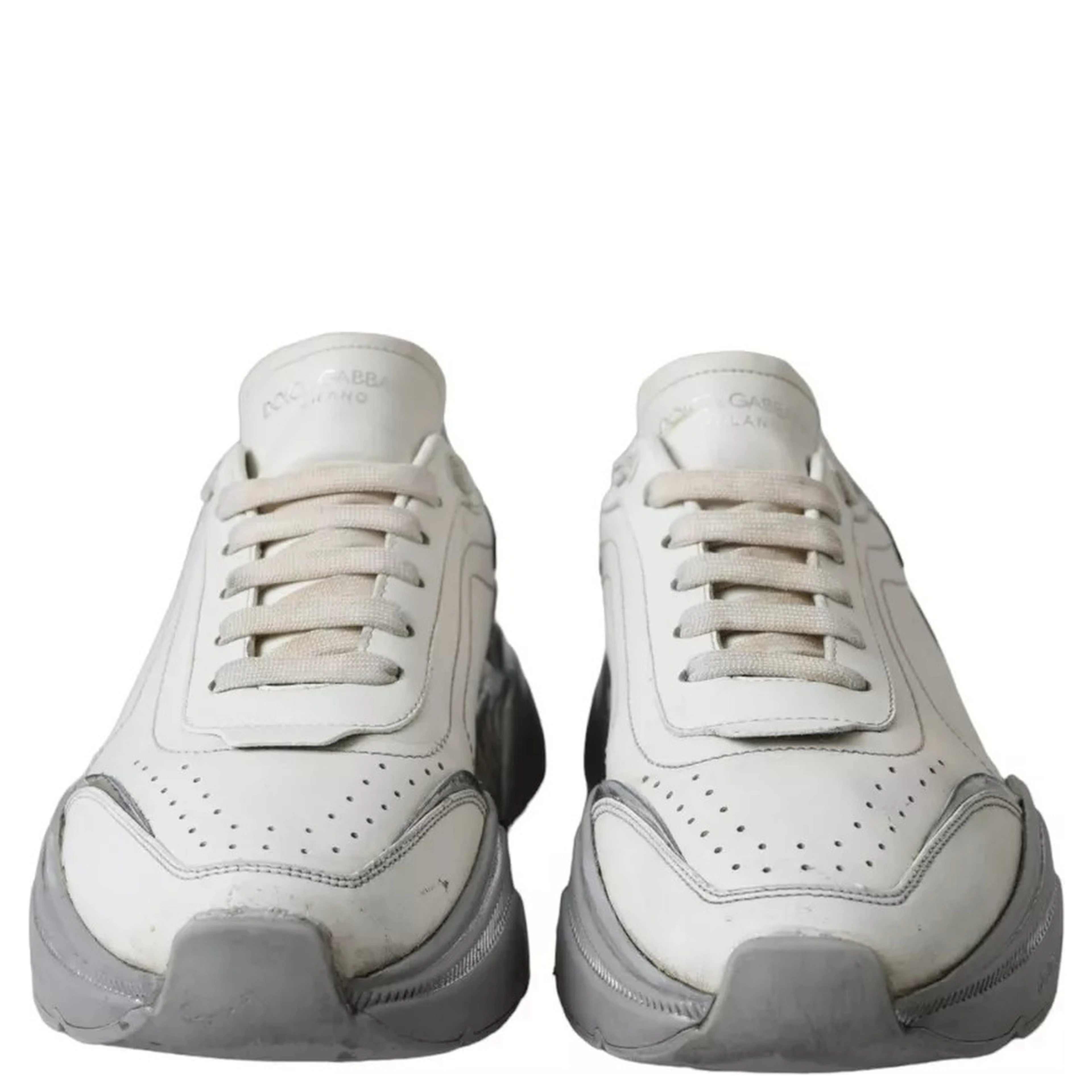 White Silver Daymaster Low Top Sneakers Shoes