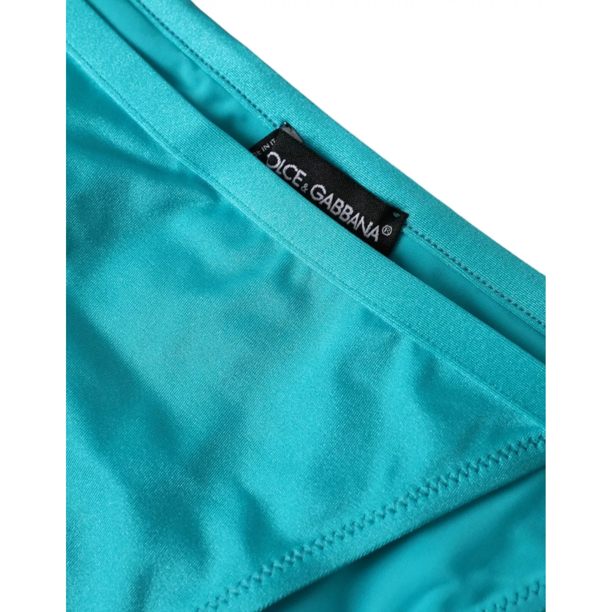 Blue Green Nylon Beachwear Swimwear Bottom Bikini