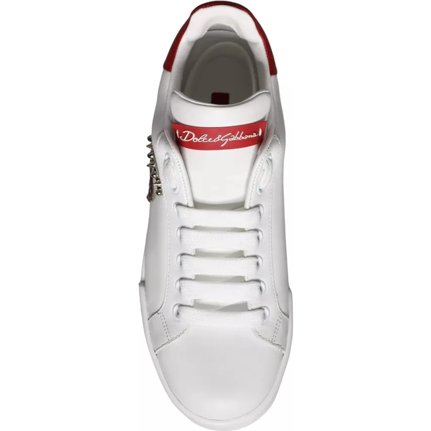 White Patch Calfskin Nappa Portofino Sneakers Shoes