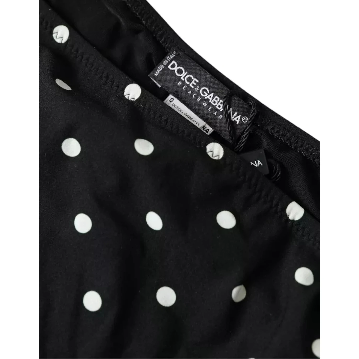 Black Polka Dot Swimwear Beachwear Bottom Bikini