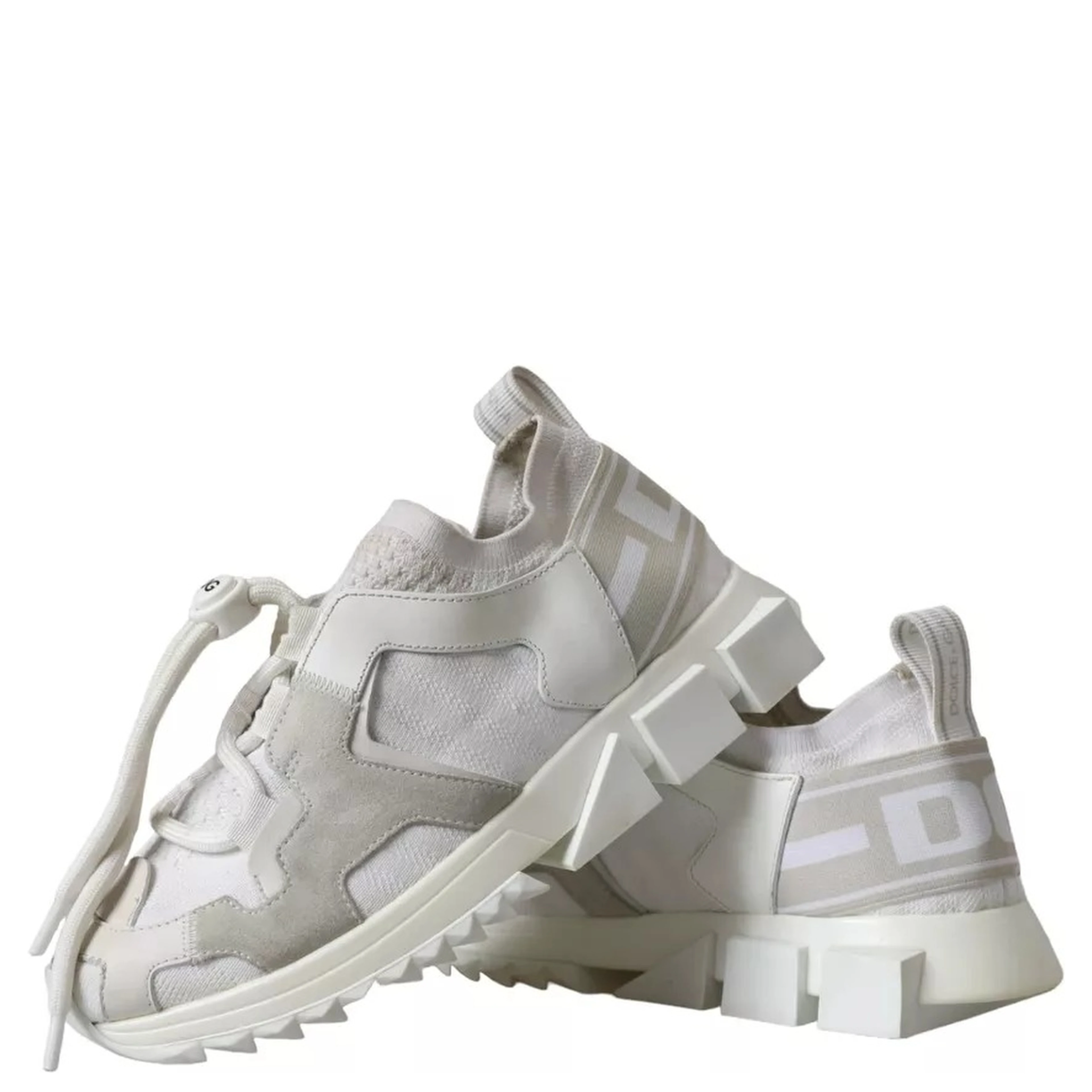 White Mesh Sorrento Trekking Sneakers Shoes