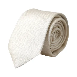Off White 100% Silk Adjustable Necktie Men Tie
