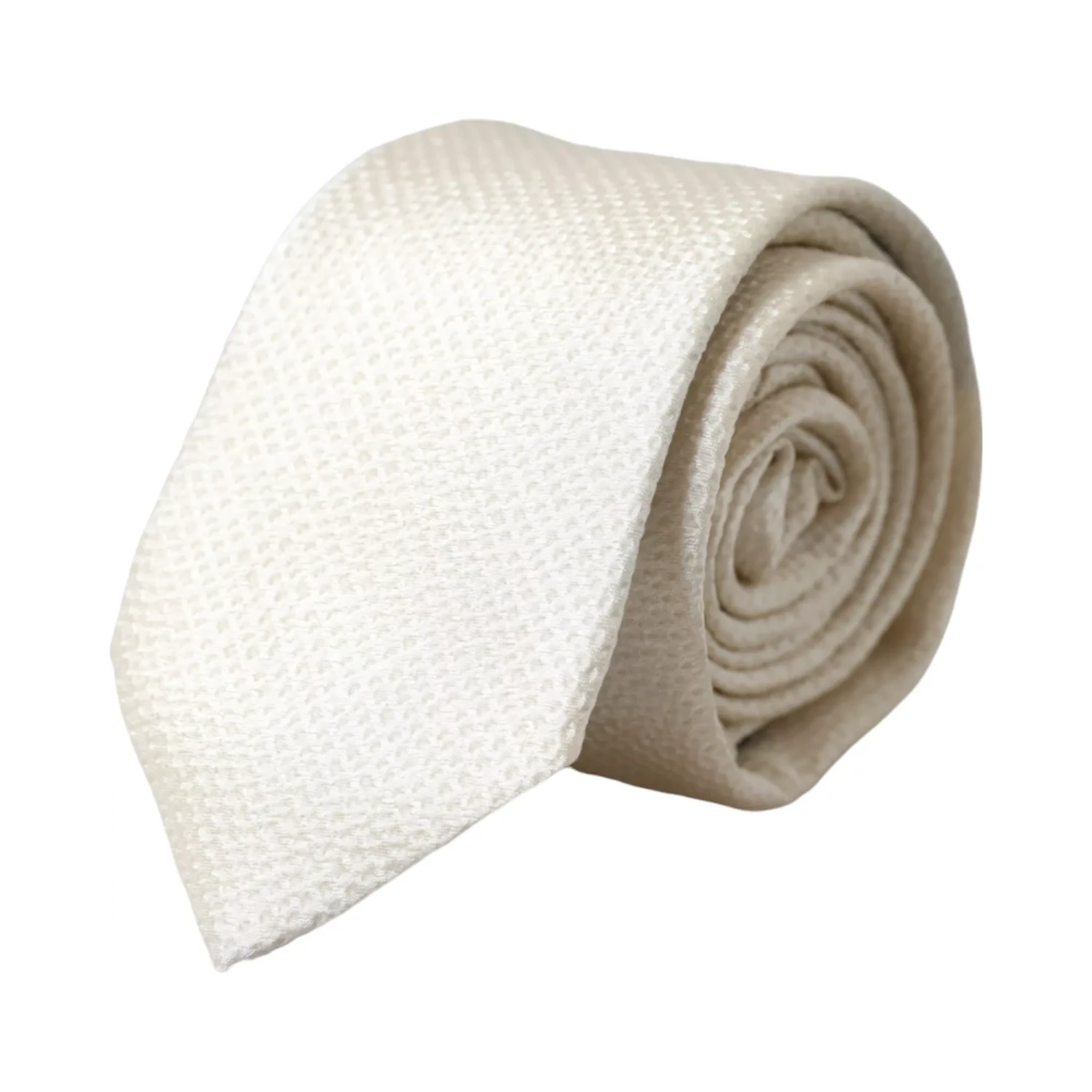 Off White 100% Silk Adjustable Necktie Men Tie