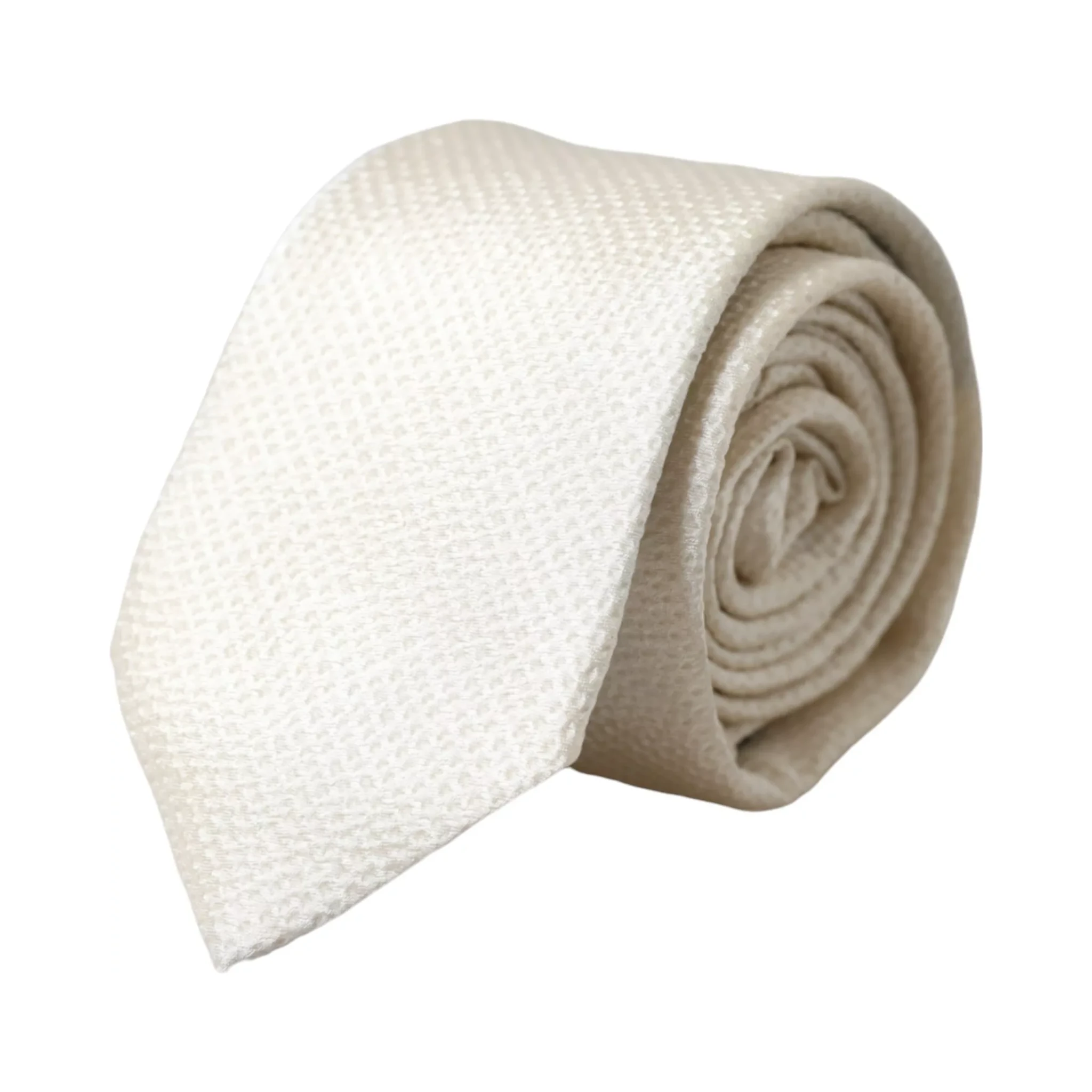 Off White 100% Silk Adjustable Necktie Men Tie