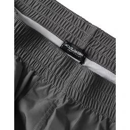 Dark Gray Polyester Beachwear Shorts Swimwear Men