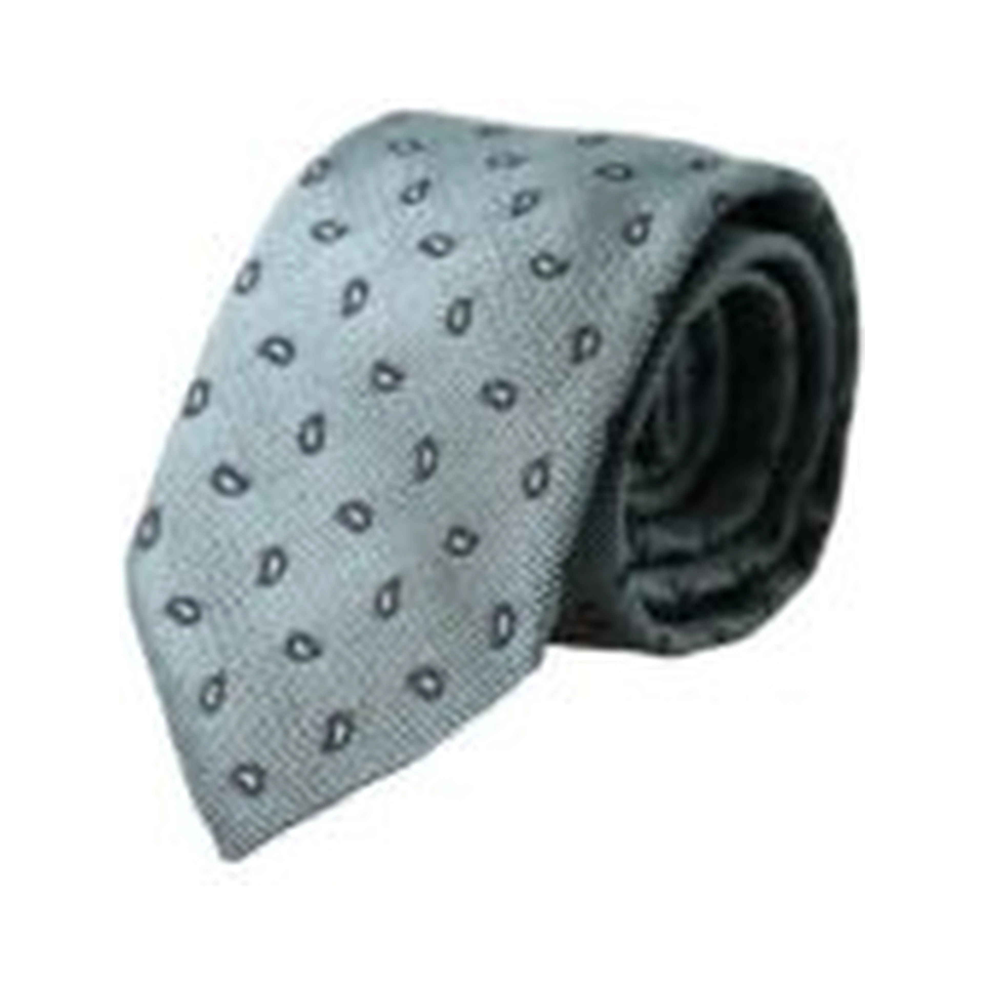 Green 100% Silk Patterned Adjustable Men Tie
