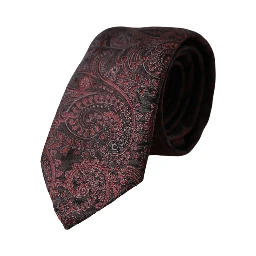 Bordeaux Patterned Silk Adjustable Men Tie