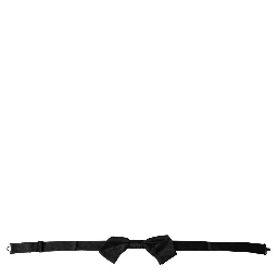 Black Satin Silk Adjustable Neck Men Bow Tie