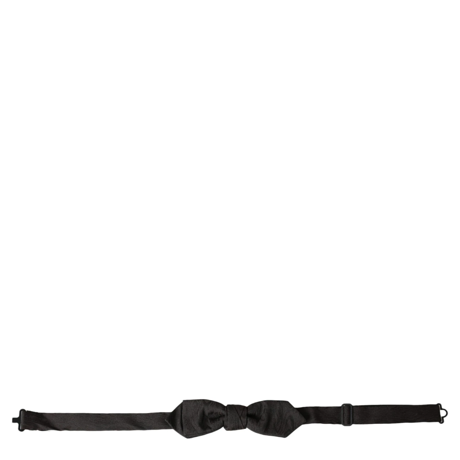 Black Silk Adjustable Neck Men Bow Tie