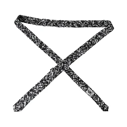 Black Trumpet Print Silk Adjustable Tie