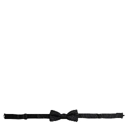Black Silk Adjustable Neck Men Bow Tie