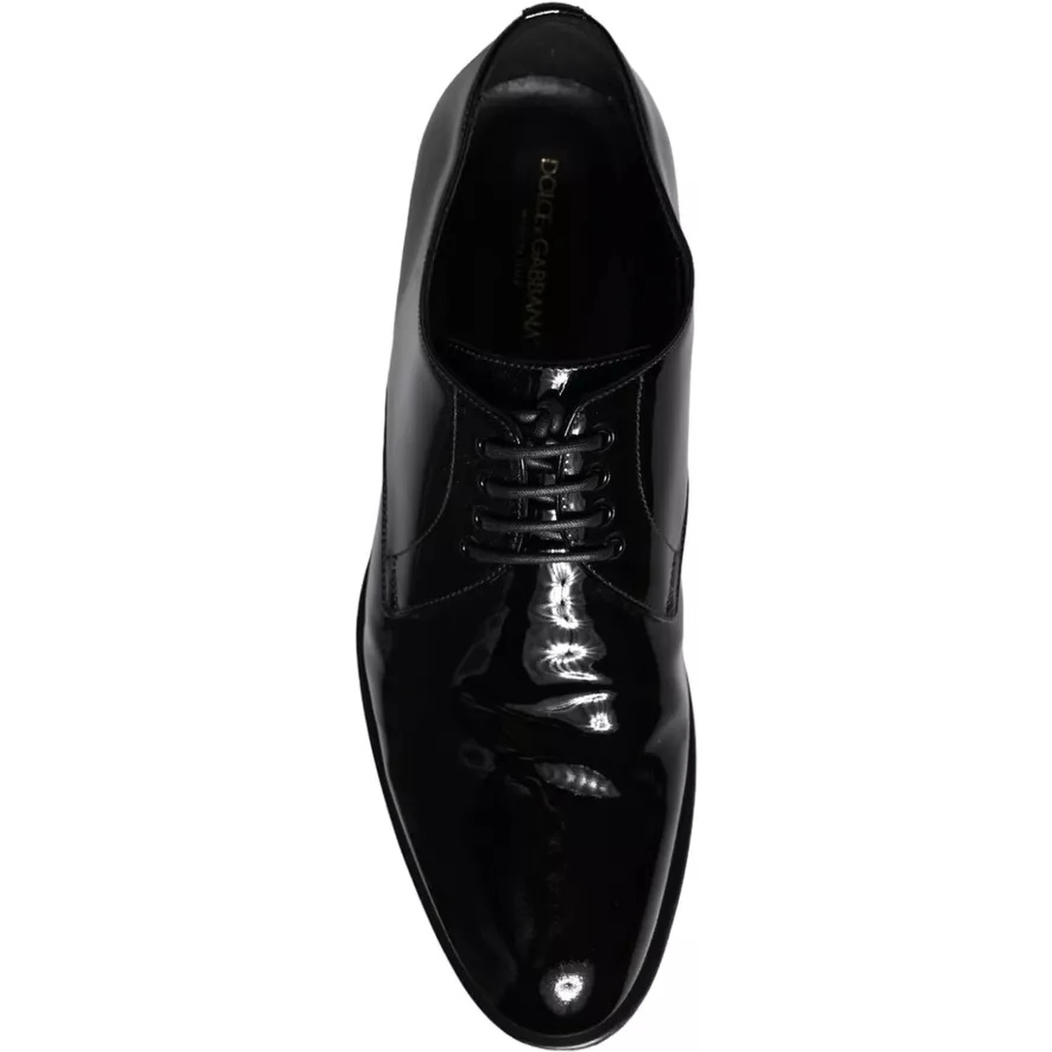 Black Calfskin Leather Derby Men Dress Shoes