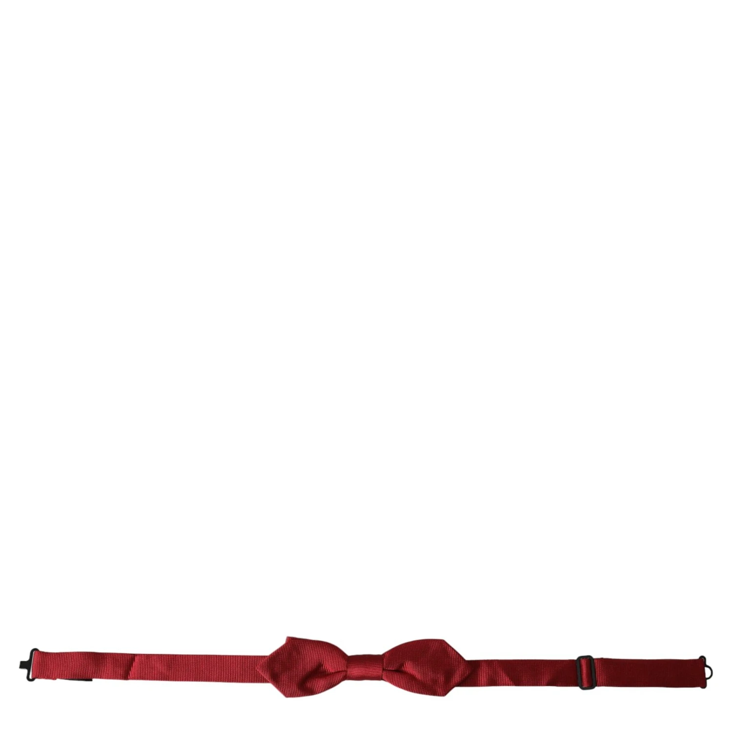 Red Silk Jacquard Adjustable Neck Men Bow Tie