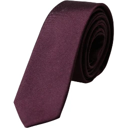 Bordeaux Solid 100% Silk Adjustable Men Tie