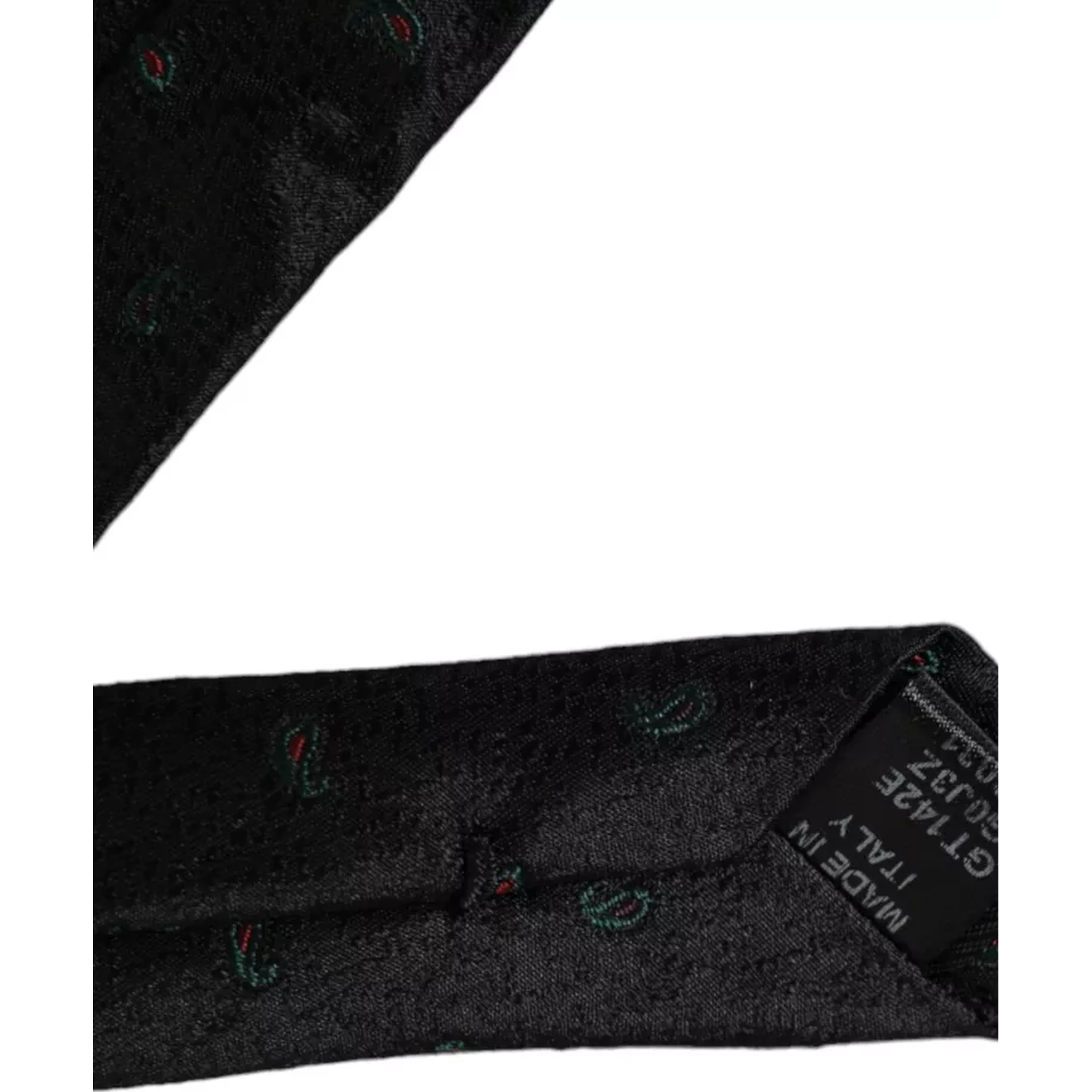 Black Fantasy 100% Silk Adjustable Men Tie