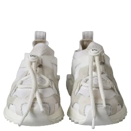 White Mesh Sorrento Trekking Sneakers Shoes