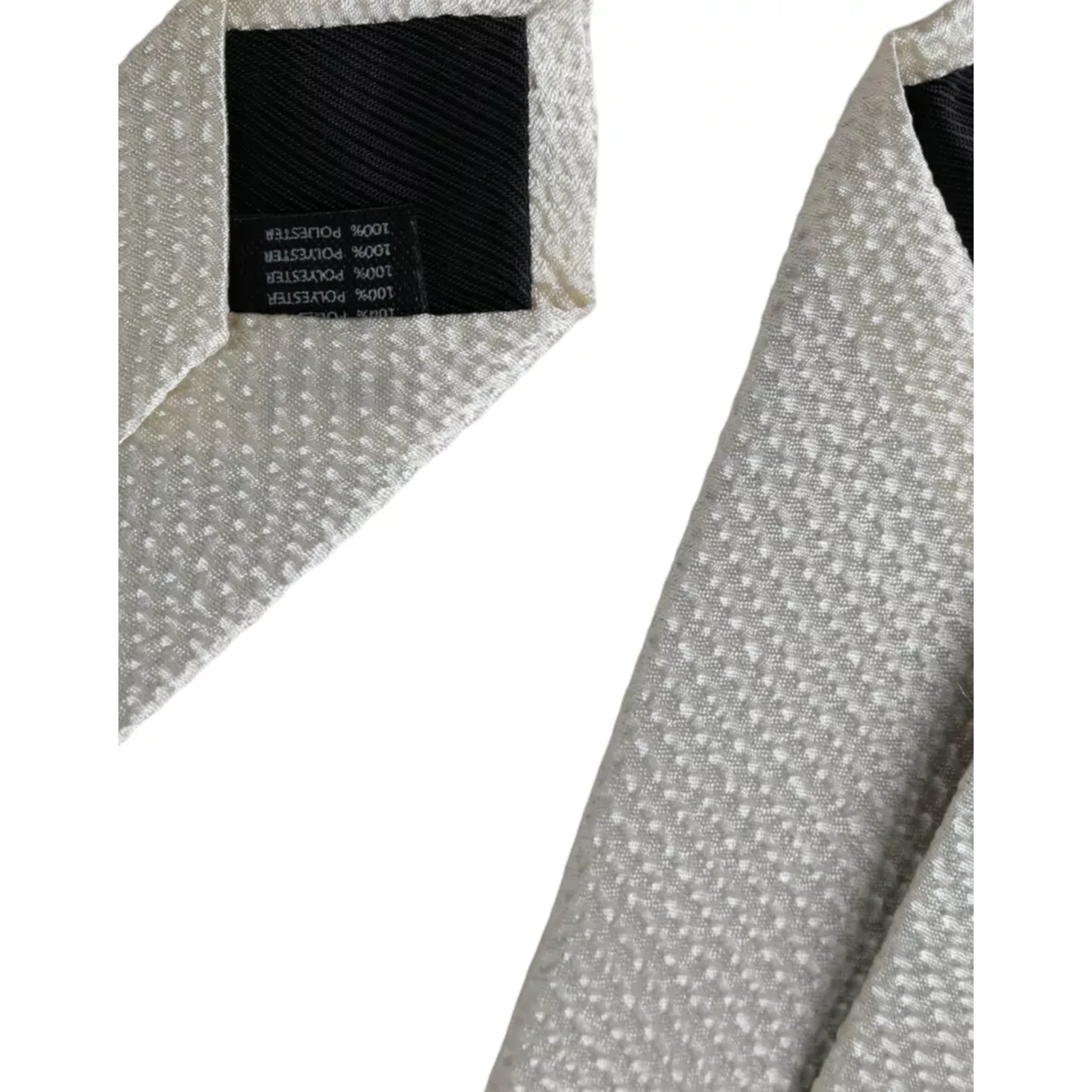 Off White 100% Silk Adjustable Necktie Men Tie