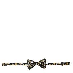 Black Silk Cocktail Adjustable Neck Men Bow Tie