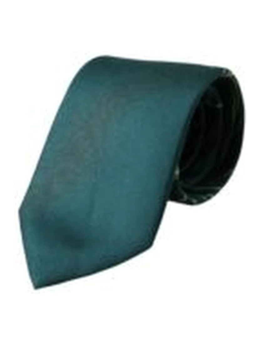 Green Printed 100% Silk Adjustable Men Tie