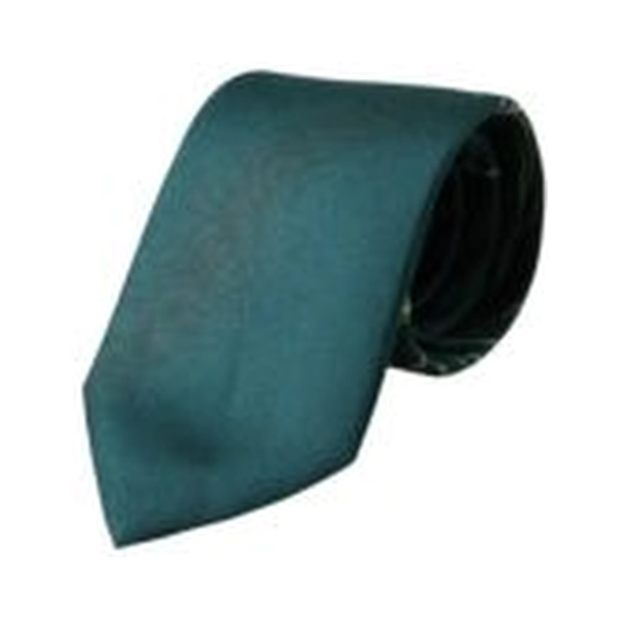 Green Printed 100% Silk Adjustable Men Tie