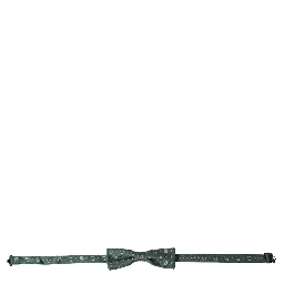 Mint Green Floral Adjustable Neck Men Bow Tie