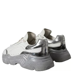 White Silver Daymaster Low Top Sneakers Shoes