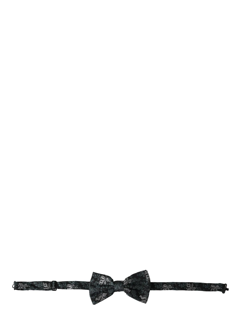 Multicolor Fantasy Floral Silk Adjustable Neck Men Bow Tie