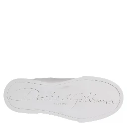 White Patch Calfskin Nappa Portofino Sneakers Shoes