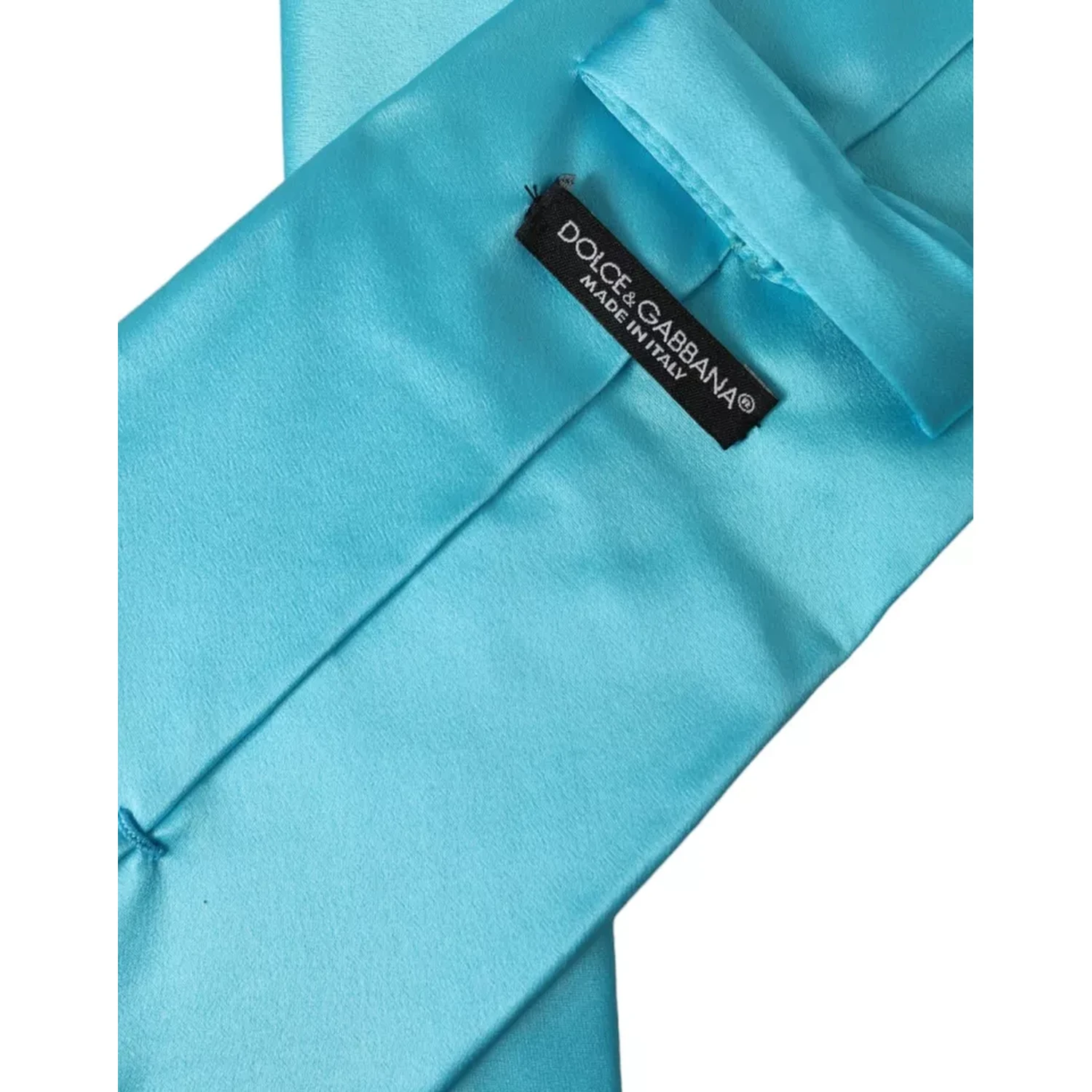 Light Blue Satin Silk Wide Adjustable Men Tie