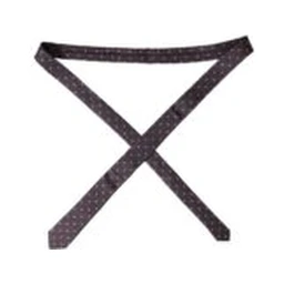 Purple 100% Silk Polka Dot Adjustable Men Tie