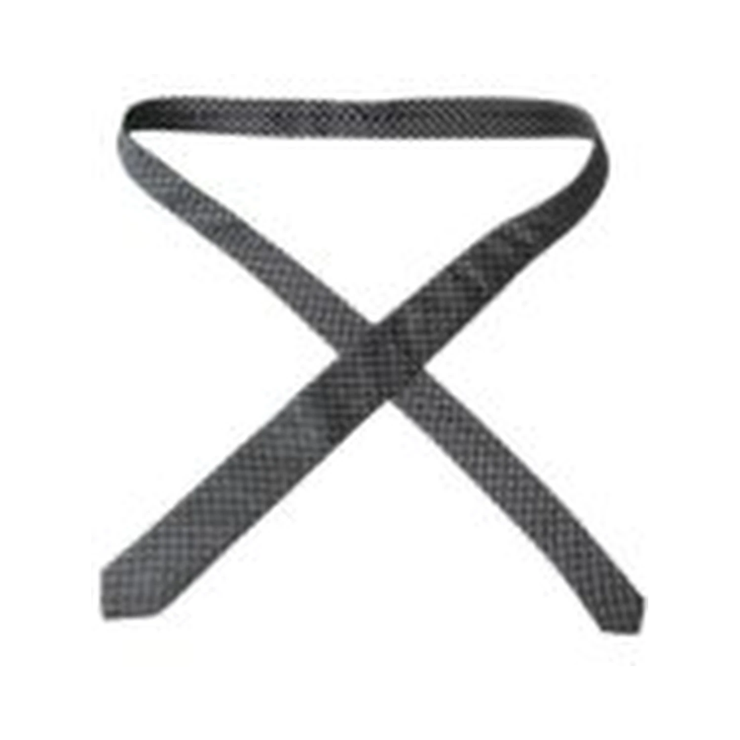 Black 100% Silk Patterned Adjustable Men Tie