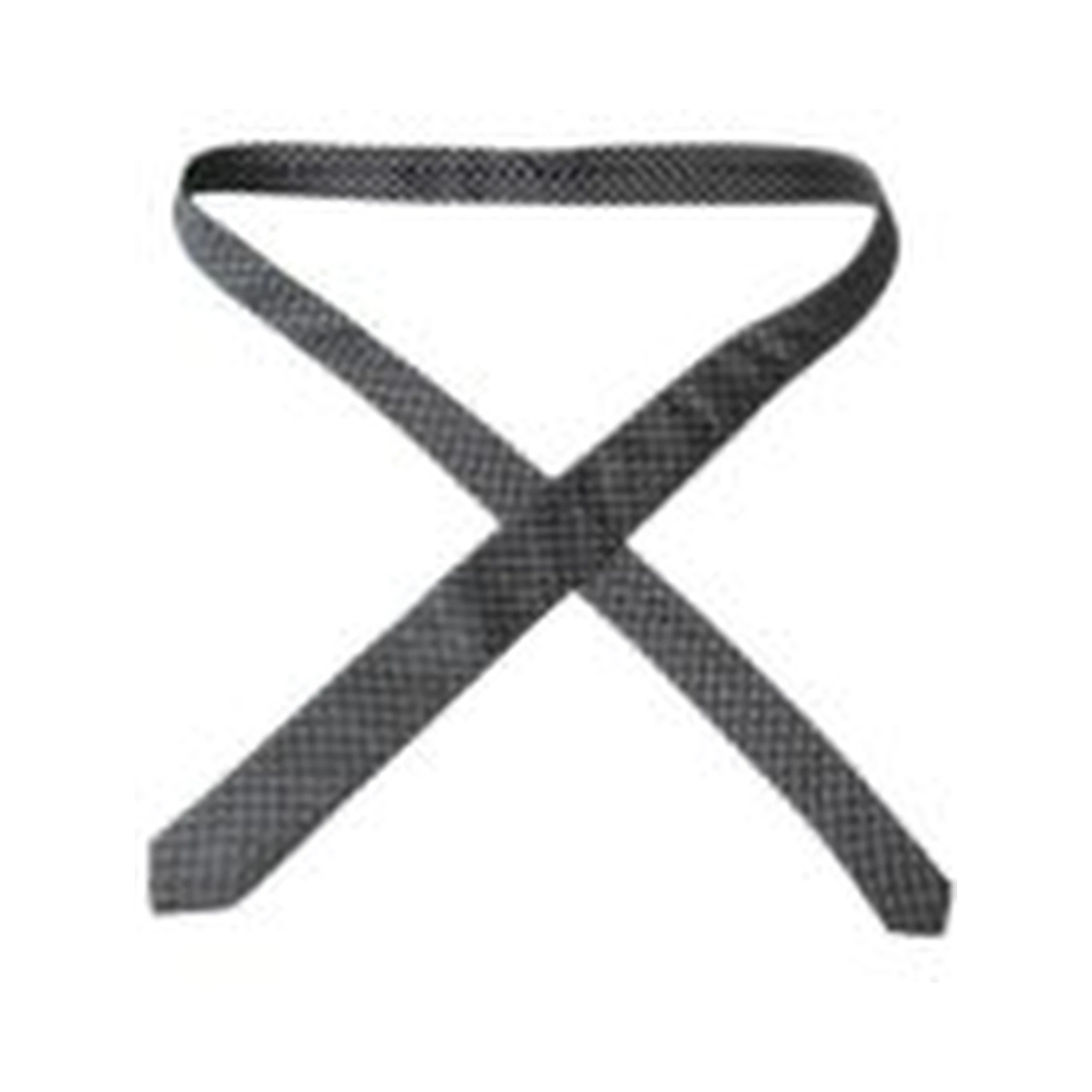 Black 100% Silk Patterned Adjustable Men Tie