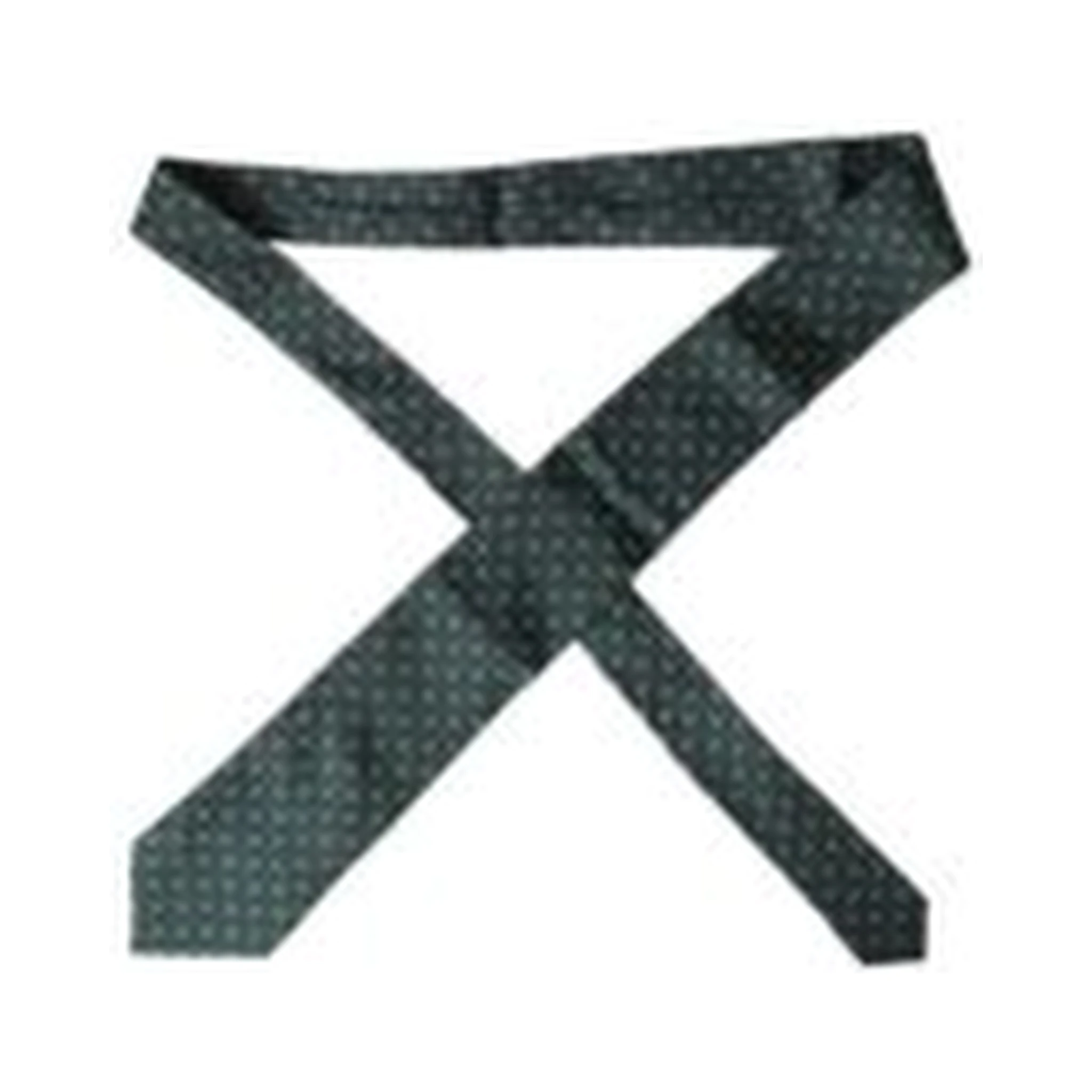 Green Silk Branded Logo Adjustable Men Tie