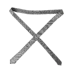 Black White Dot Fantasy Silk Adjustable Men Tie