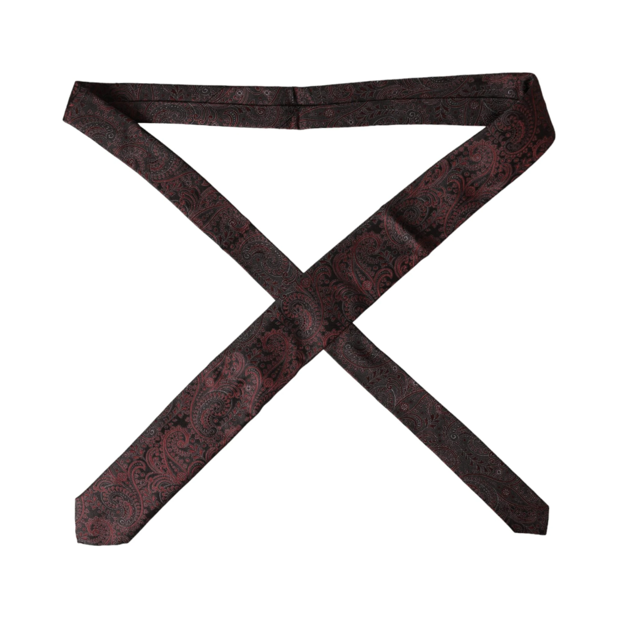 Bordeaux Patterned Silk Adjustable Men Tie