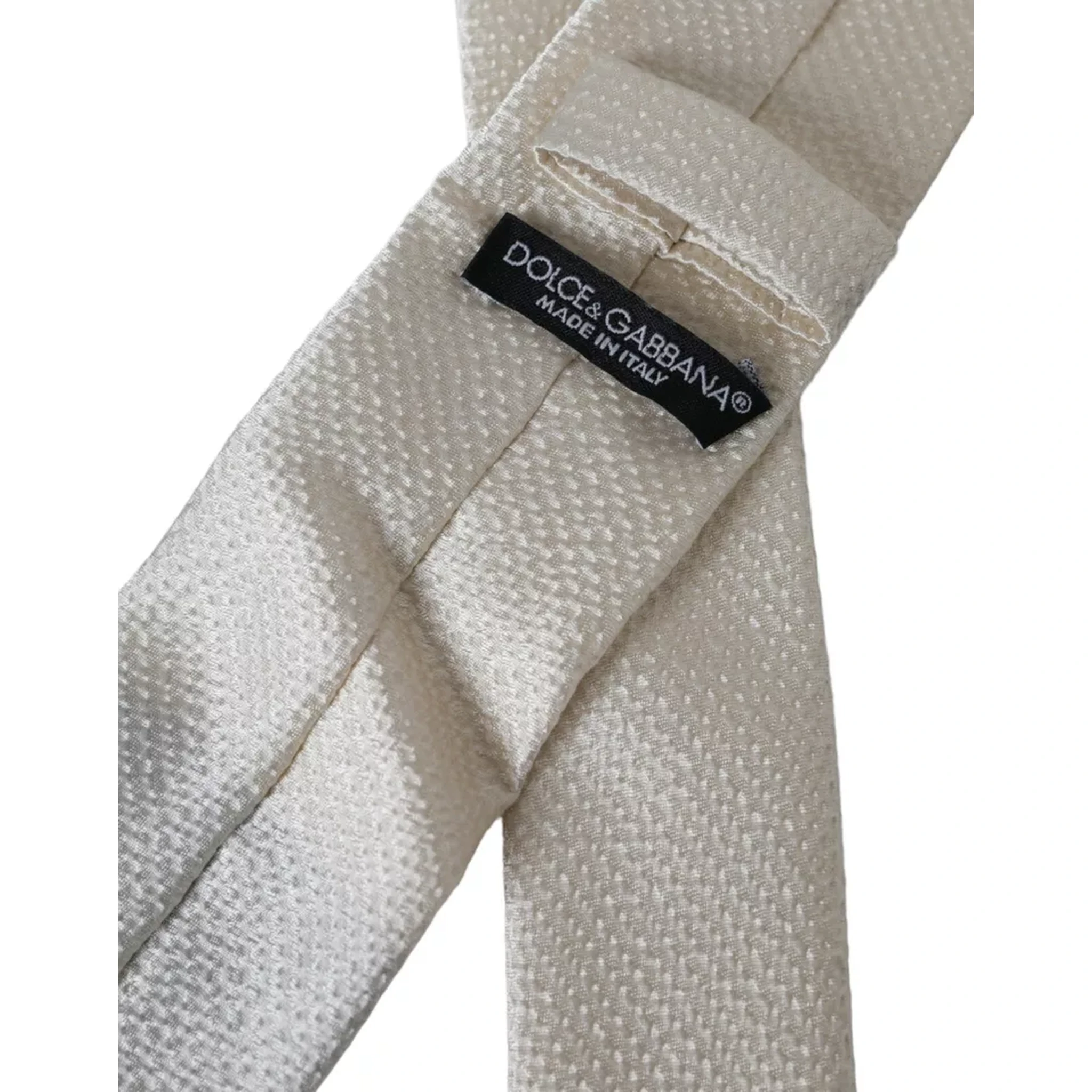 Off White 100% Silk Adjustable Necktie Men Tie