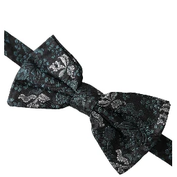 Multicolor Fantasy Floral Silk Adjustable Neck Men Bow Tie