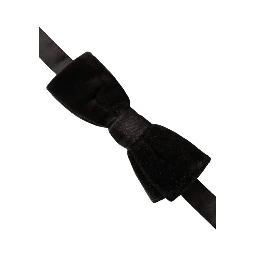 Black Velvet Cotton Adjustable Neck Men Bow Tie