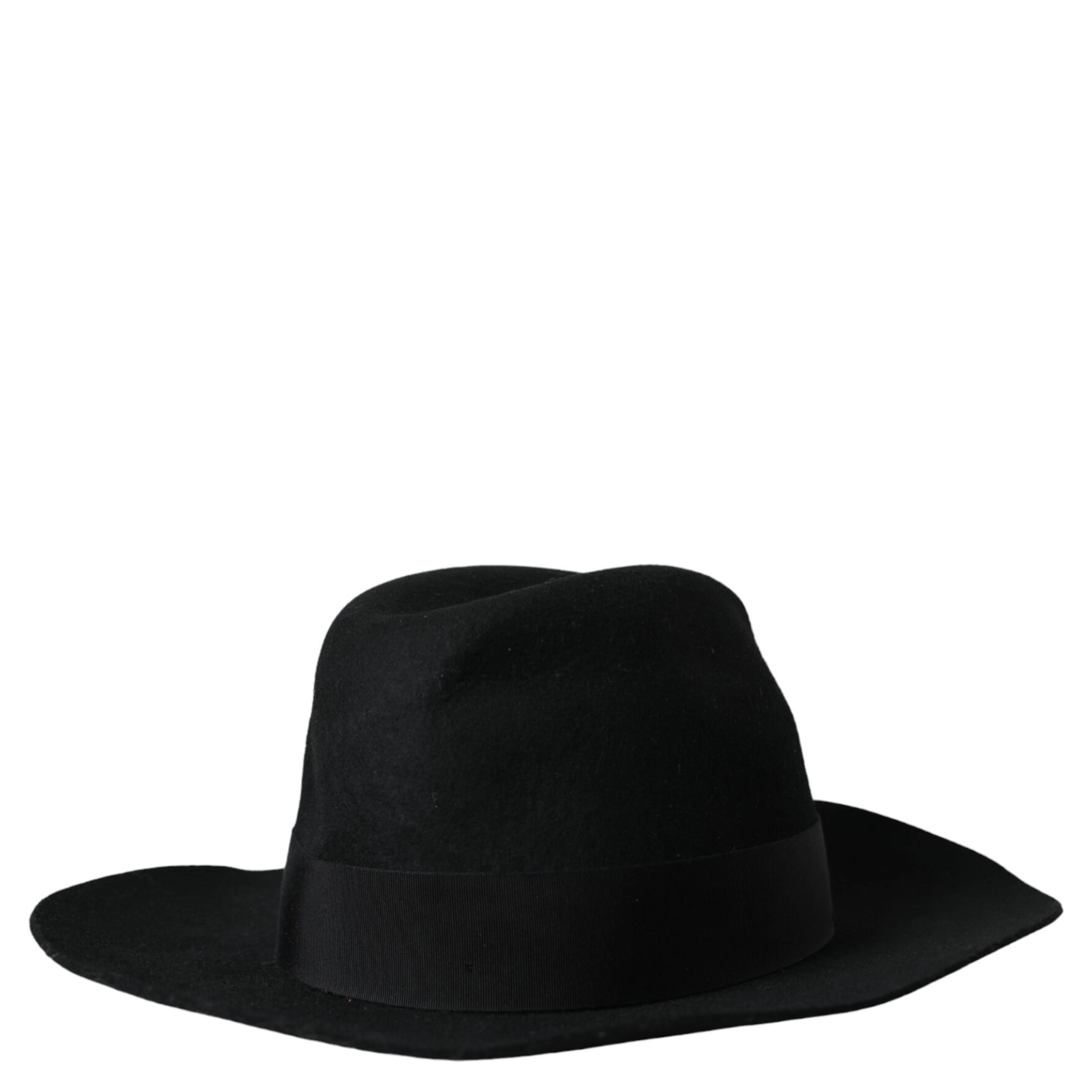 Black Rabbit Fedora Trilby Women Hat
