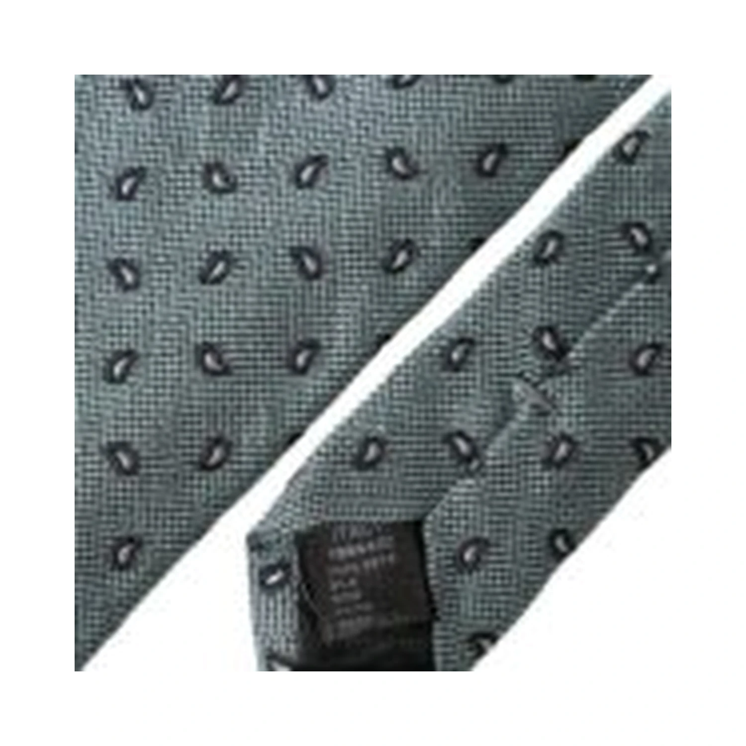 Green 100% Silk Patterned Adjustable Men Tie