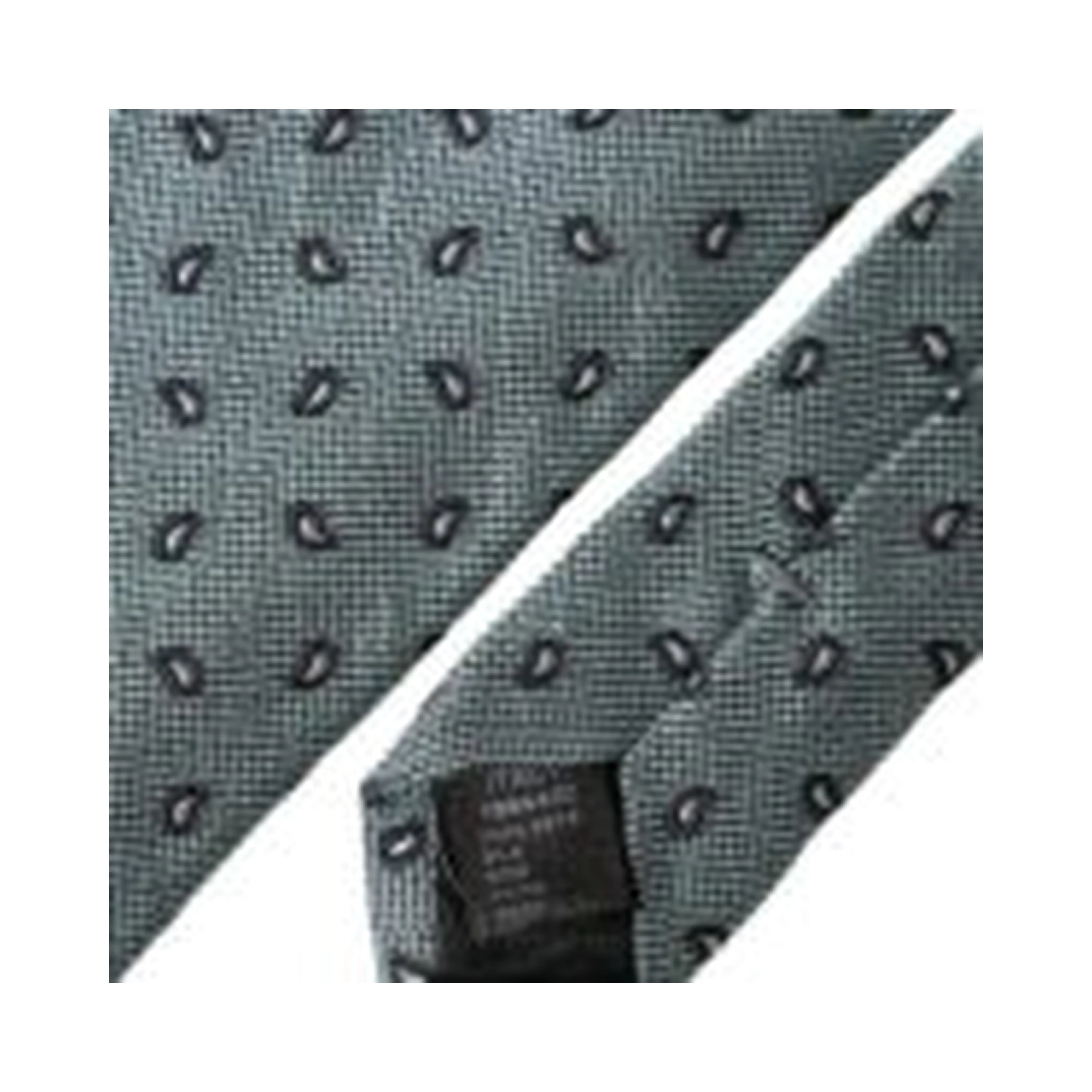 Green 100% Silk Patterned Adjustable Men Tie