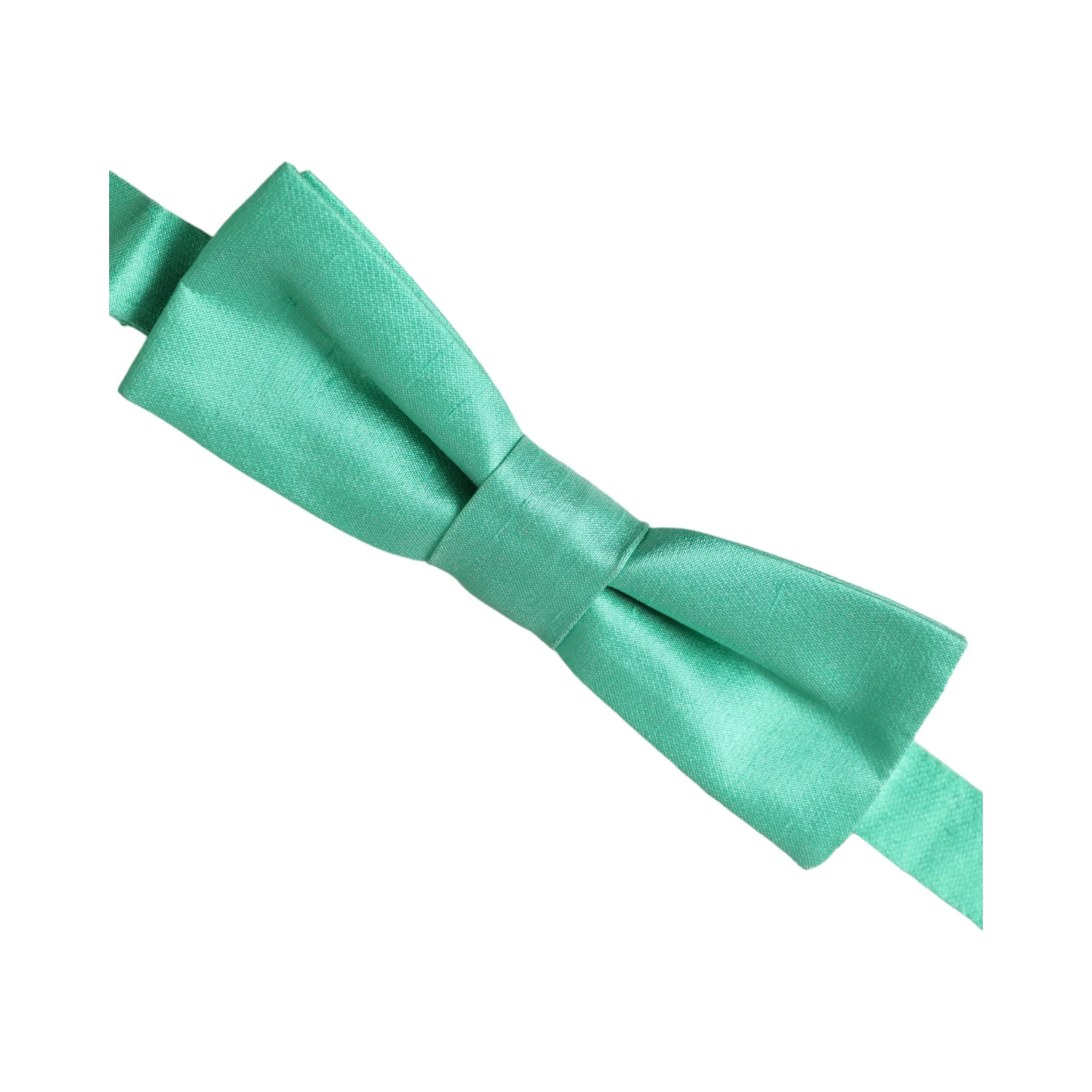Mint Green Silk Adjustable Neck Men Bow Tie