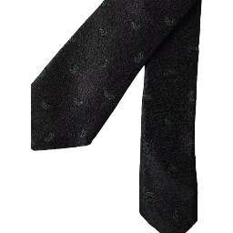 Black Fantasy 100% Silk Adjustable Men Tie