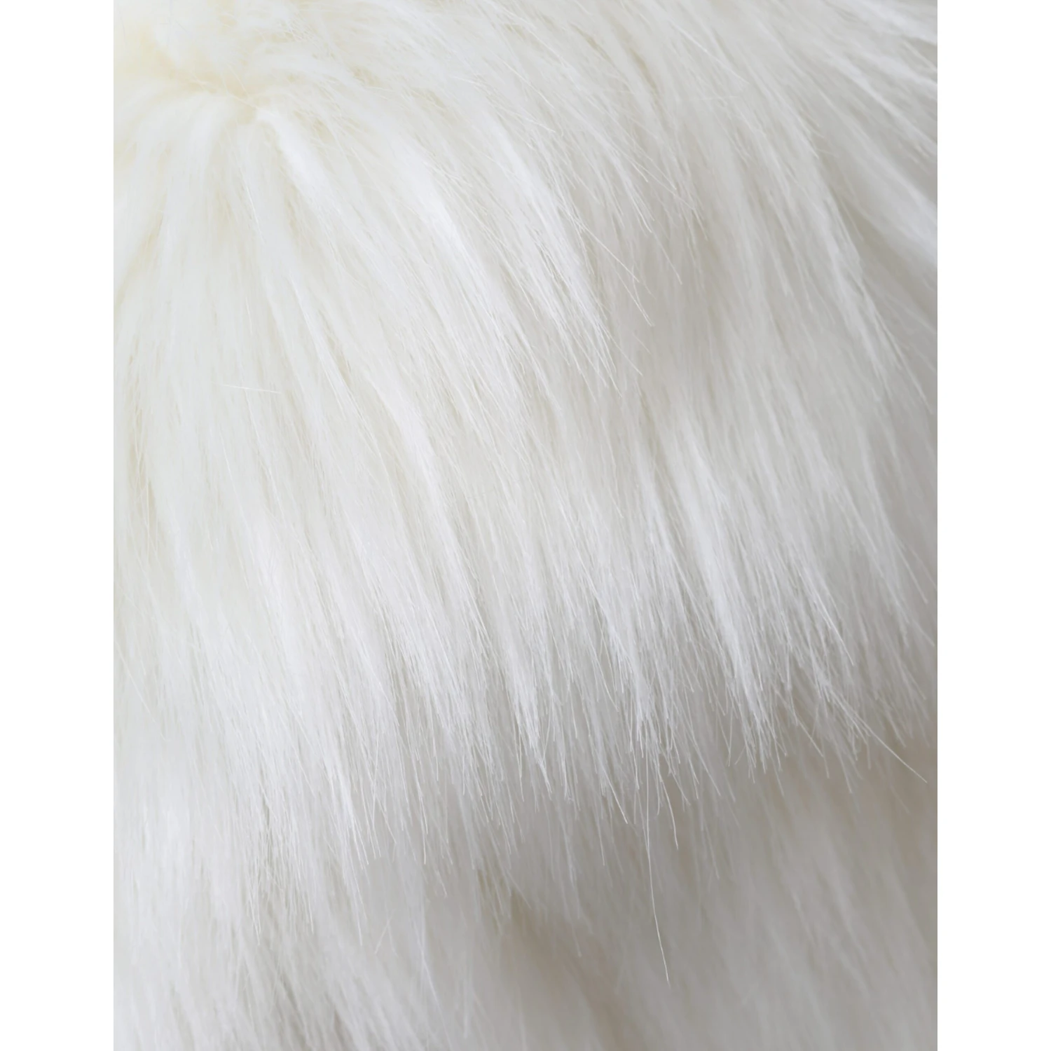 White Acrylic Fur Womens Bucket Hat