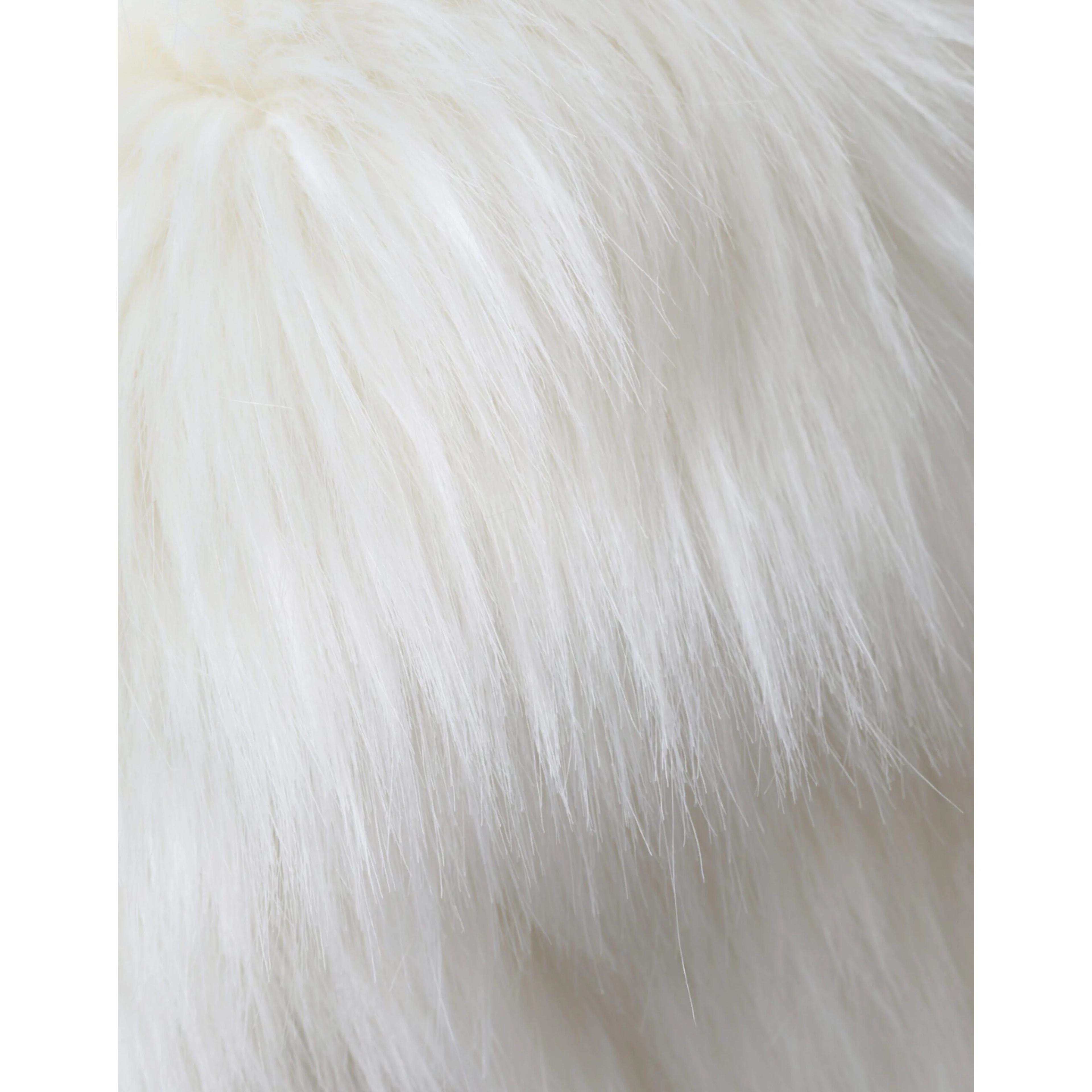White Acrylic Fur Womens Bucket Hat